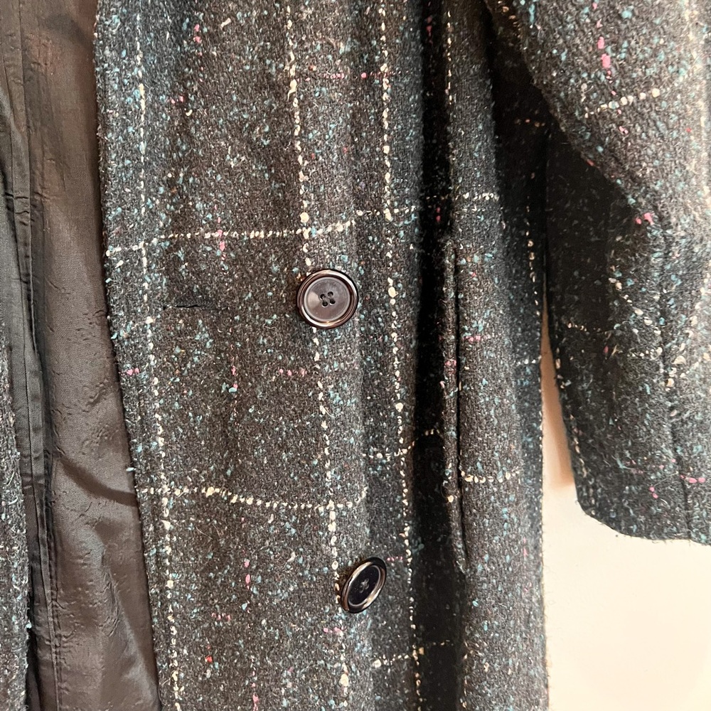 Oversized Vintage Tweed Coat Size M - Picture 2 of 8